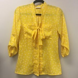New York and Company Polkadot Blouse
